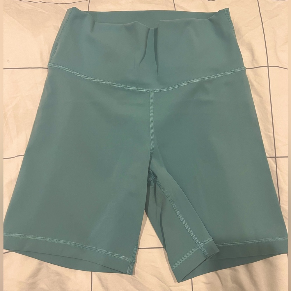 Aritzia TNA Teal Bike Shorts